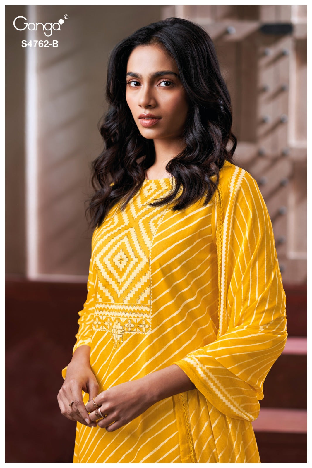 Fynza S4762 Ganga Cotton Pant Style Suits Wholesaler Gujarat