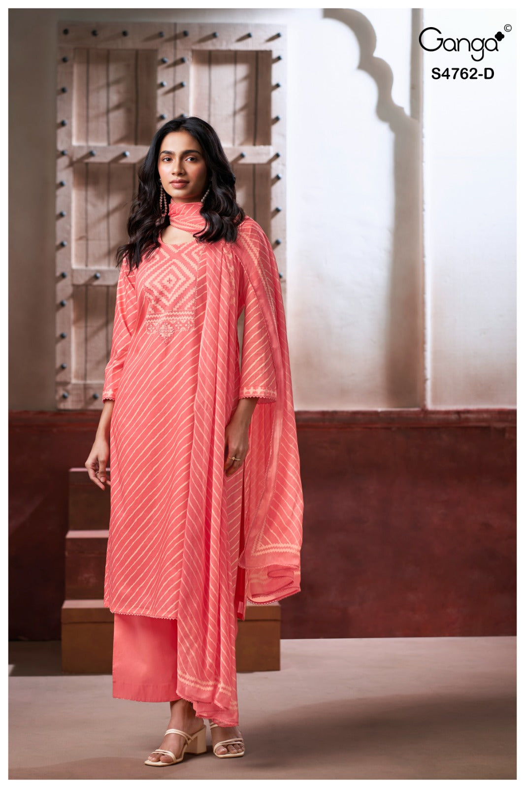 Fynza S4762 Ganga Cotton Pant Style Suits Wholesaler Gujarat