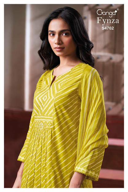 Fynza S4762 Ganga Cotton Pant Style Suits Wholesaler Gujarat