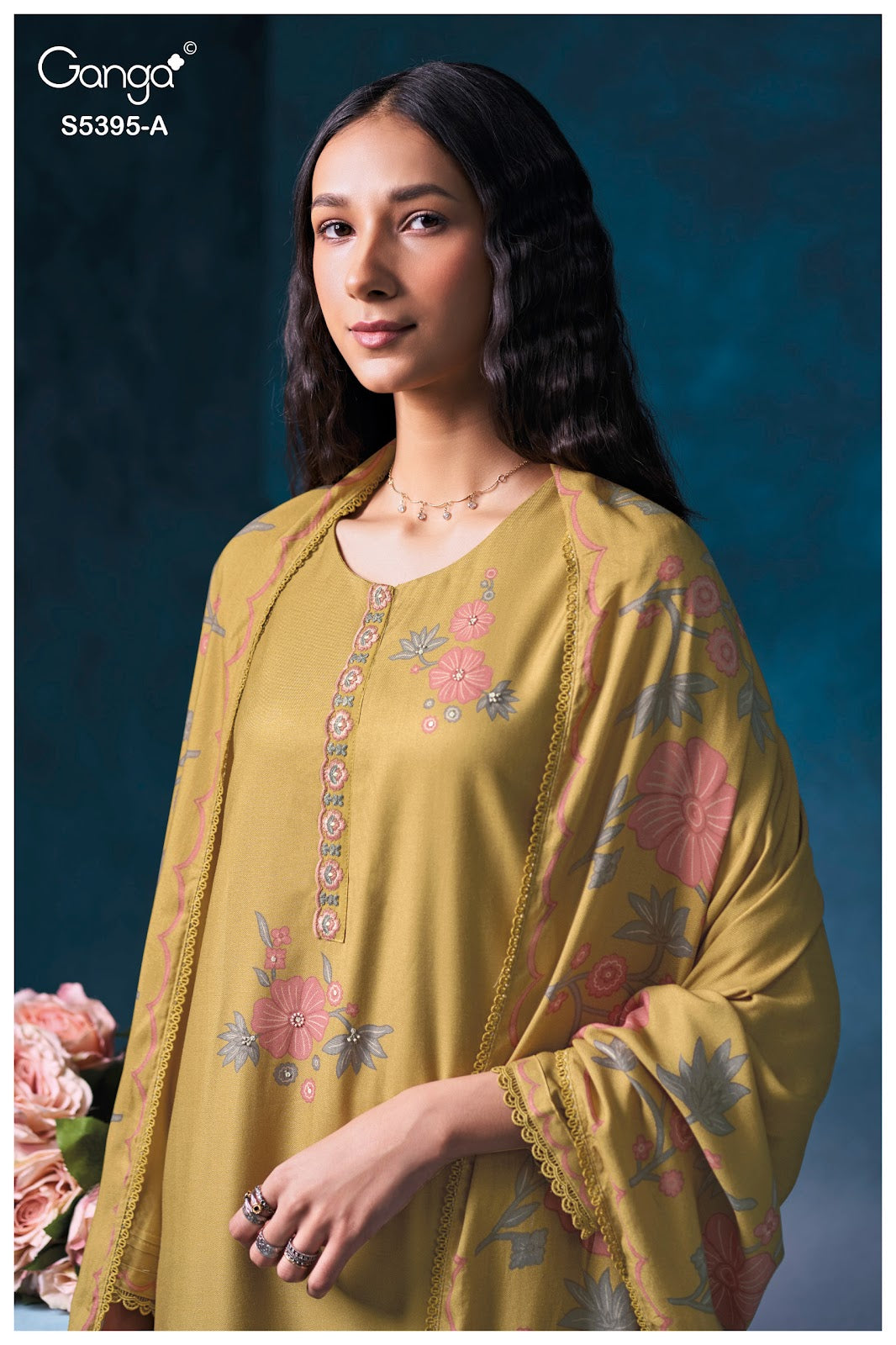 Fyrevia S5395 Ganga Wool Pashmina Suits Wholesaler India