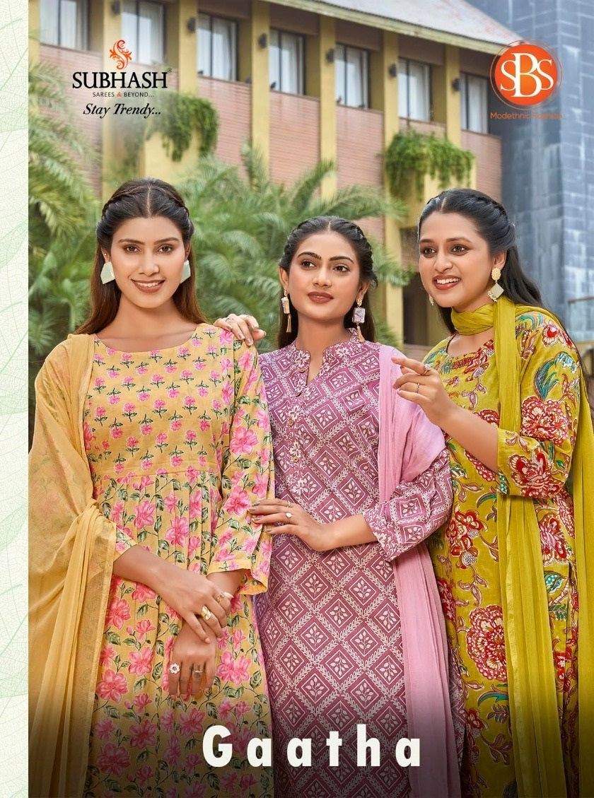 Gaatha Sbs Readymade Cotton Pant Suits Wholesaler Ahmedabad