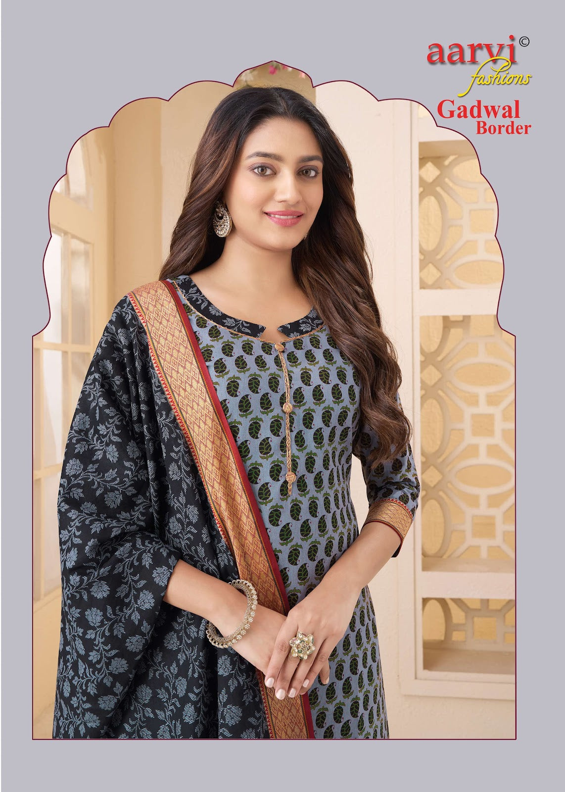 gadwal cotton dress materials Gadwal Border Vol 10 Aarvi Fashions Cotton Dress Material Exporter Kavya Style Plus