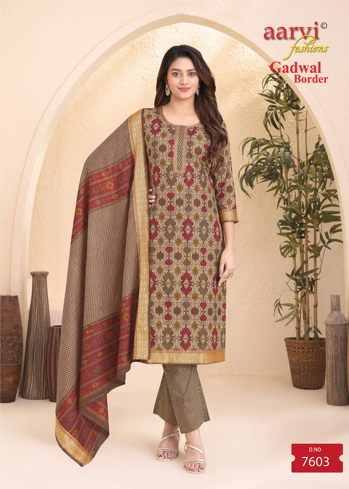 Gadwal Border Vol 10 Aarvi Fashions Cotton Dress Material Exporter