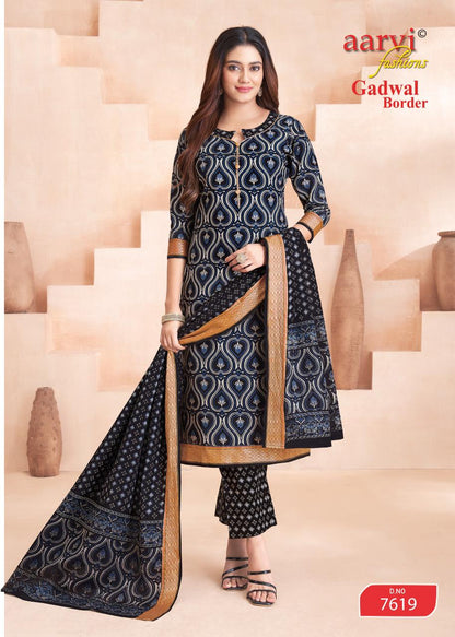 Gadwal Border Vol 11 Aarvi Fashions Readymade Cotton Pant Suits Exporter India
