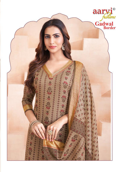 Gadwal Border Vol 11 Aarvi Fashions Readymade Cotton Pant Suits Exporter India