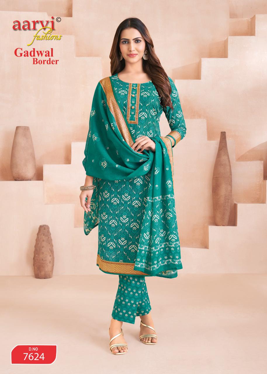 Gadwal Border Vol 11 Aarvi Fashions Readymade Cotton Pant Suits Exporter India