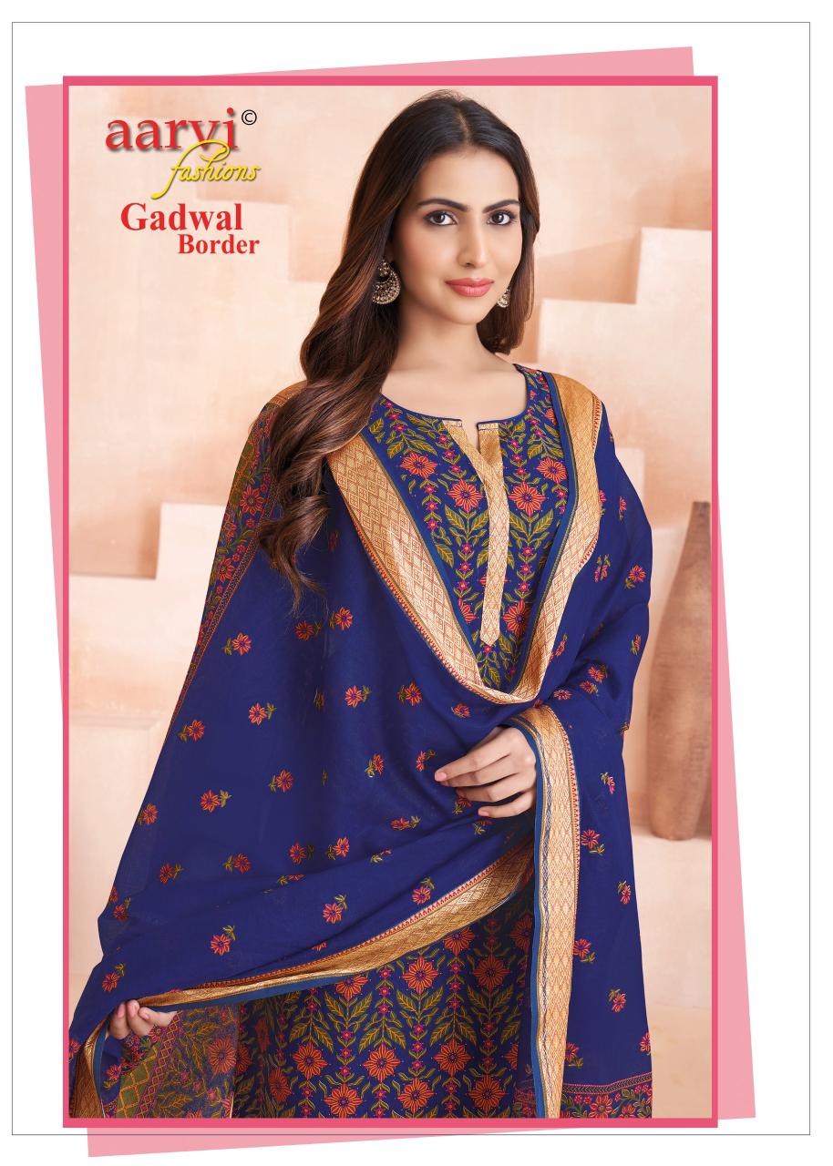 Gadwal Border Vol 11 Aarvi Fashions Readymade Cotton Pant Suits Exporter India