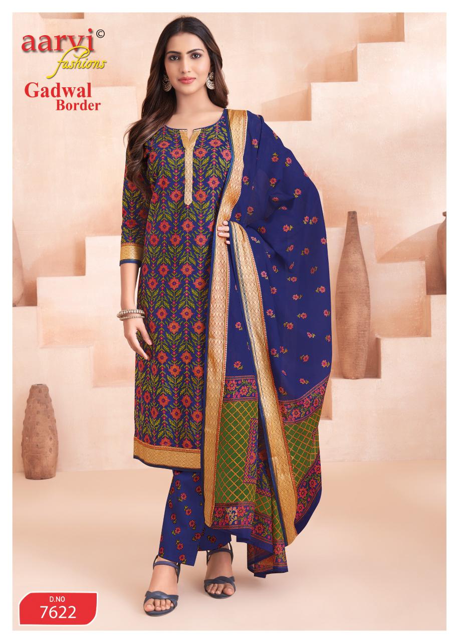 Gadwal Border Vol 11 Aarvi Fashions Readymade Cotton Pant Suits Exporter India