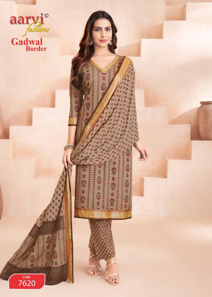 Gadwal Border Vol 11 Aarvi Fashions Readymade Cotton Pant Suits Exporter India