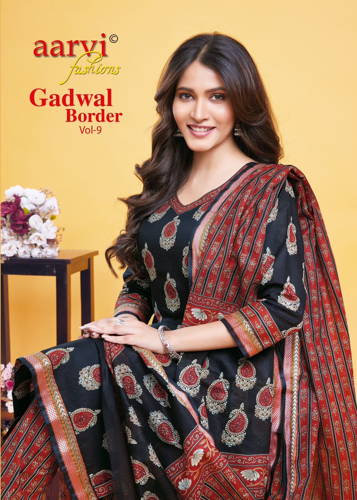 Gadwal Border Vol 9 Aarvi Fashions Cambric Cotton Dress Material Wholesale Rate