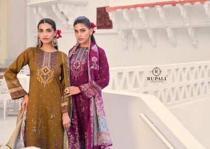 Gahana Rupali Jam Satin Pant Style Suits Supplier Gujarat