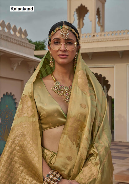 Gaj Gamini Kalaakand Satin Silk Sarees Exporter Ahmedabad