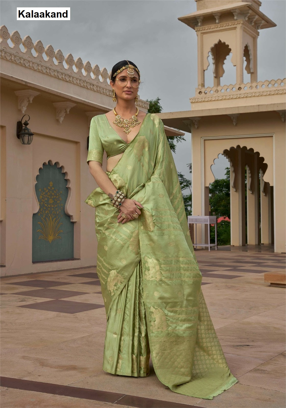 Gaj Gamini Kalaakand Satin Silk Sarees Exporter Ahmedabad