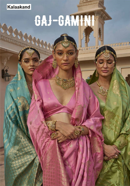 Gaj Gamini Kalaakand Satin Silk Sarees Exporter Ahmedabad