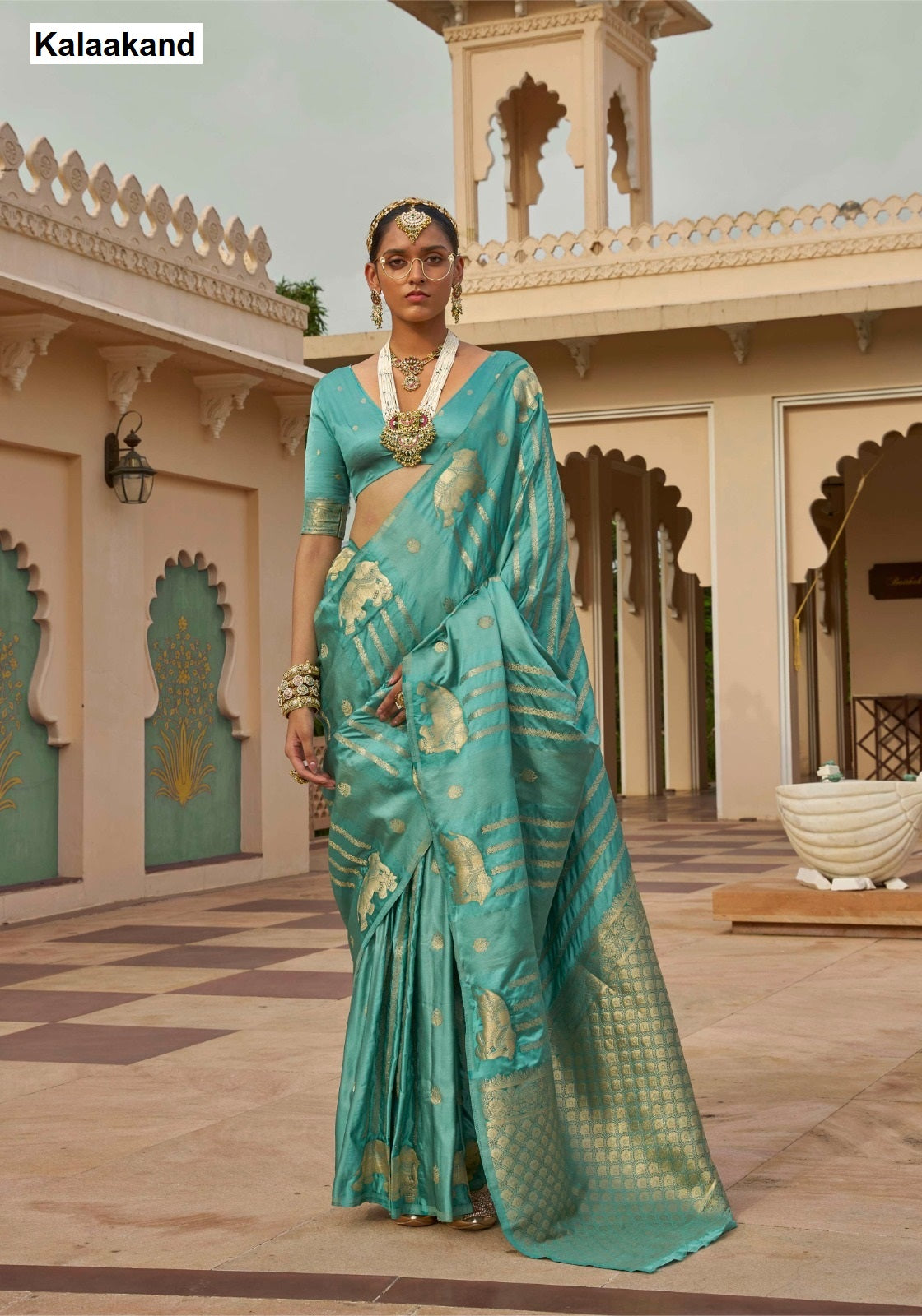 Gaj Gamini Kalaakand Satin Silk Sarees Exporter Ahmedabad