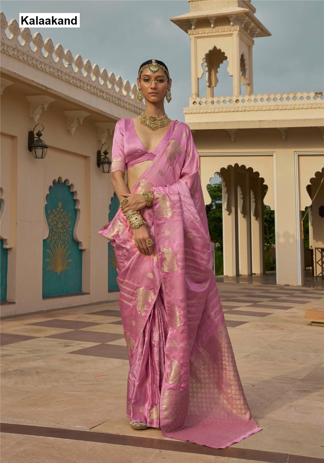 Gaj Gamini Kalaakand Satin Silk Sarees Exporter Ahmedabad