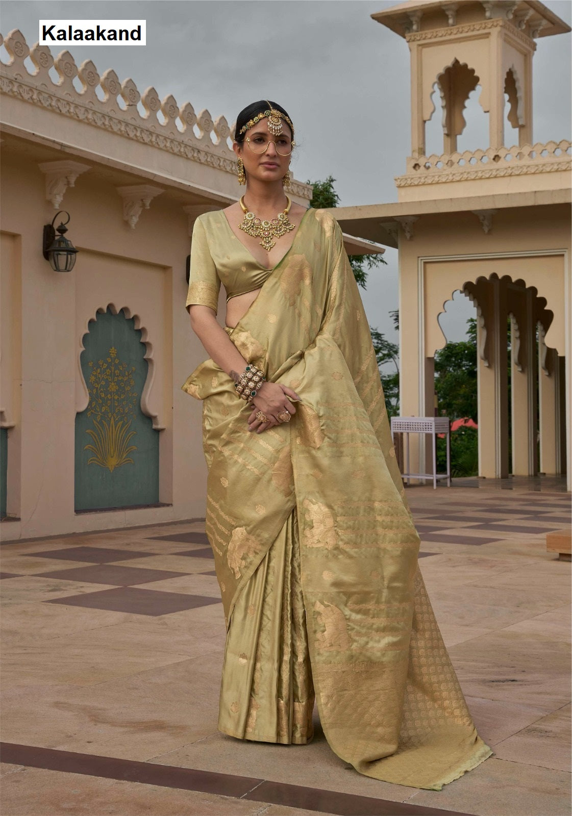 Gaj Gamini Kalaakand Satin Silk Sarees Exporter Ahmedabad