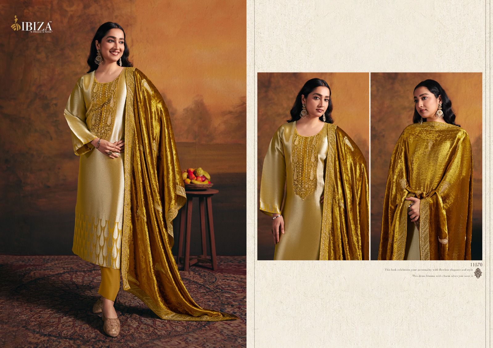 Gajari Imrozia Ibiza Pure Silk Velvet Suits Exporter Gujarat
