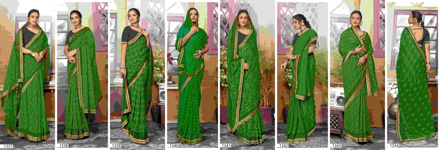 Gajban Vallabhi Prints Georgette Sarees Manufacturer India