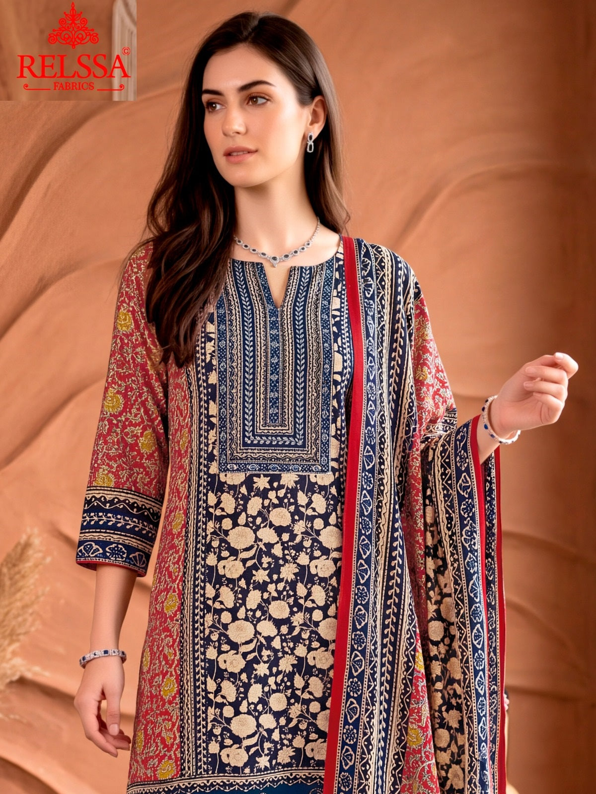 Gaji Satin 3 Relssa Fabrics Pant Style Suits Wholesale