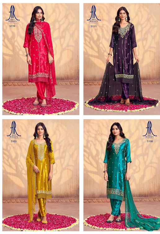 Gaji Silk 221124 Artriddhs Viscose Readymade Pant Style Suits Manufacturer