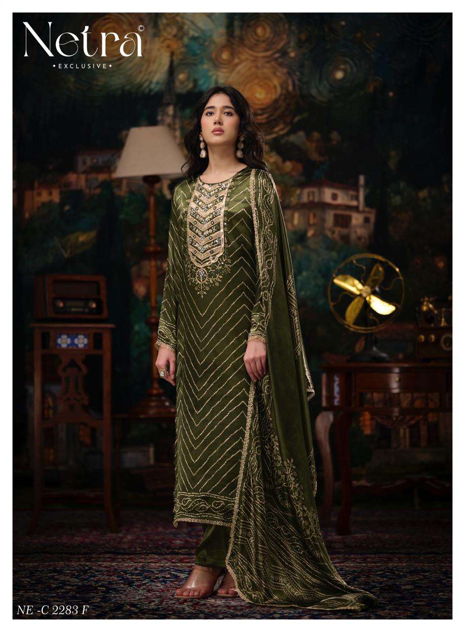 Gajji Vol 10 Netra Silk Pant Style Suits Exporter