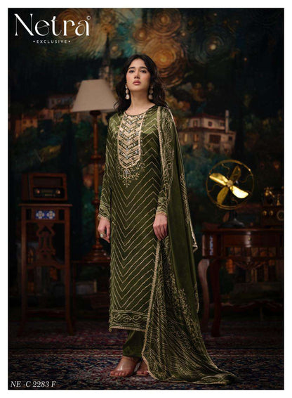 Gajji Vol 10 Netra Silk Pant Style Suits Exporter
