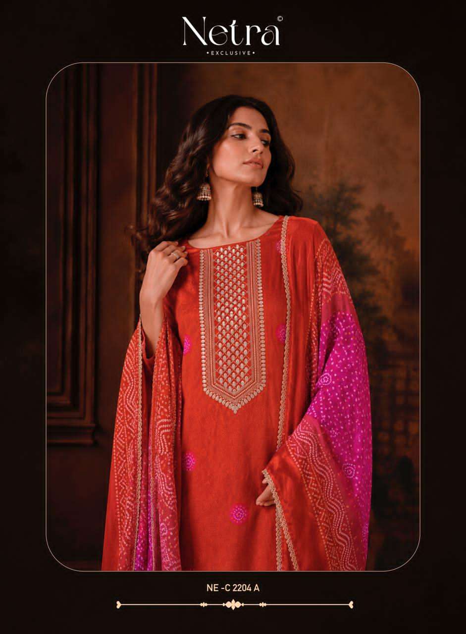 Gajji Vol 1 Netra Silk Pant Style Suits Manufacturer Ahmedabad