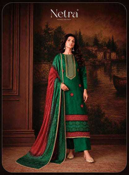 Gajji Vol 1 Netra Silk Pant Style Suits Manufacturer Ahmedabad