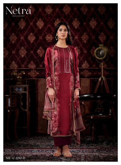 Gajji Vol 4 Netra Pant Style Suits Exporter India