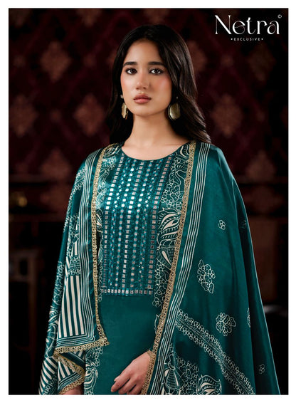Gajji Vol 4 Netra Pant Style Suits Exporter India