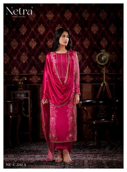 Gajji Vol 4 Netra Pant Style Suits Exporter India