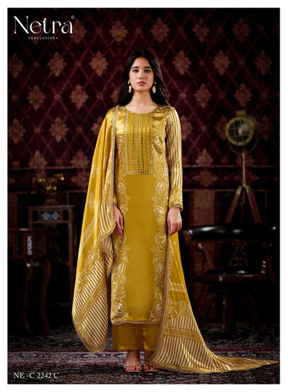 Gajji Vol 4 Netra Pant Style Suits Exporter India