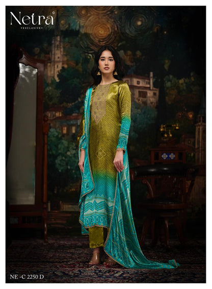 Gajji Vol 5 Netra Silk Pant Style Suits Wholesaler India