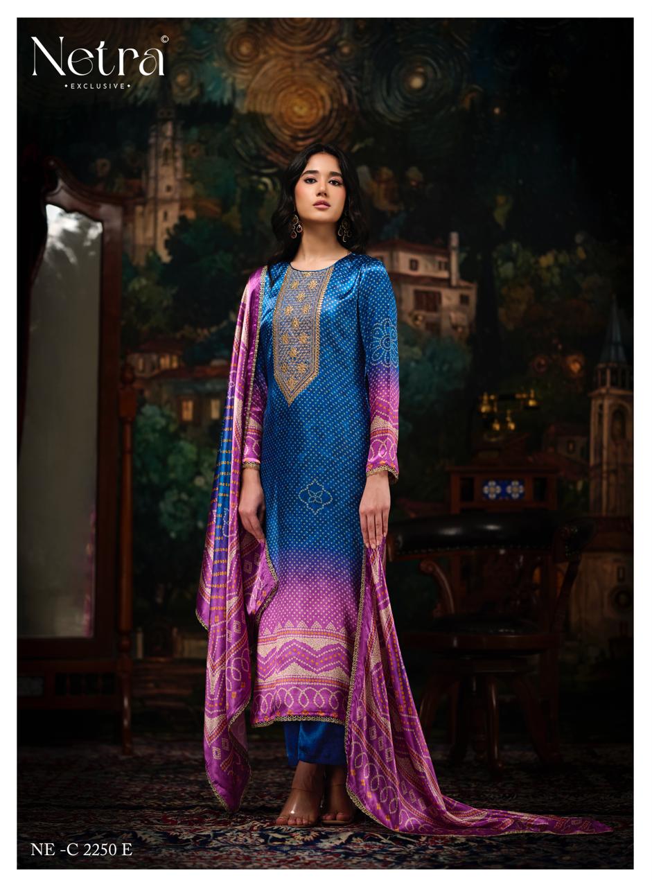 Gajji Vol 5 Netra Silk Pant Style Suits Wholesaler India