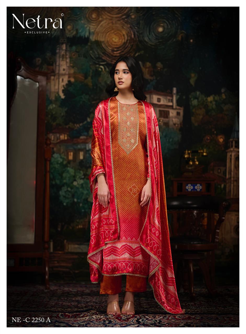 Gajji Vol 5 Netra Silk Pant Style Suits Wholesaler India
