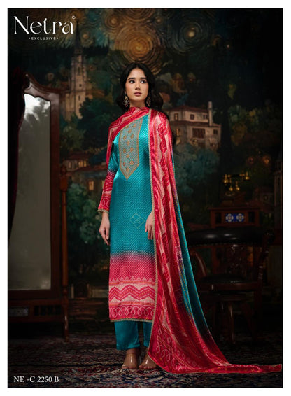 Gajji Vol 5 Netra Silk Pant Style Suits Wholesaler India