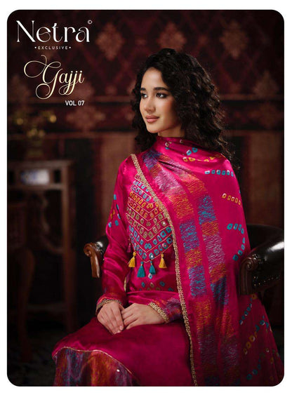 Gajji Vol 7 Netra Pant Style Suits Wholesaler India