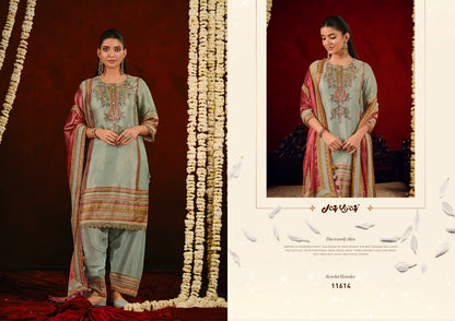 Gajrare Jay Vijay Silk Jacquard Plazzo Style Suits Manufacturer