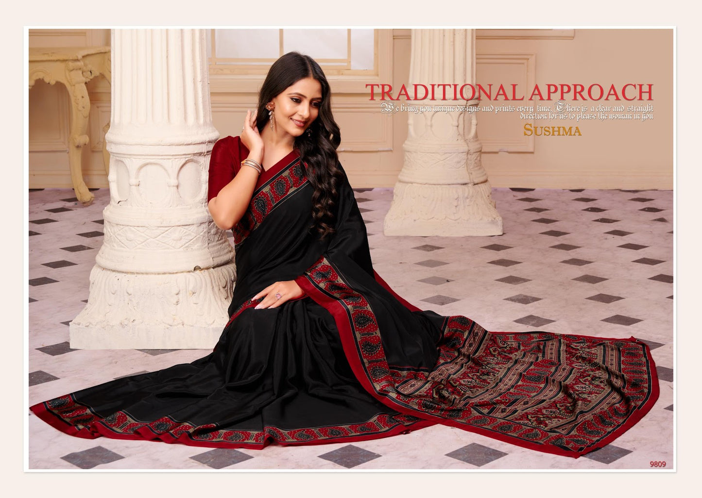 Gala Festival Sushma Crape Sarees Supplier Gujarat