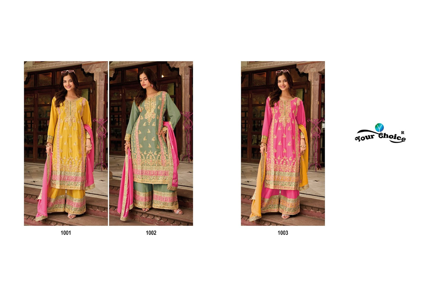 Galaxy 4 Your Choice Chinon Readymade Suits Supplier India
