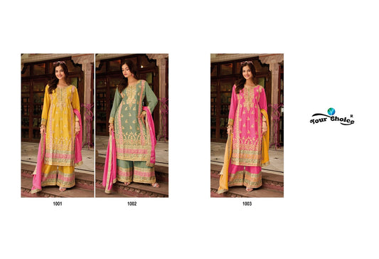 Galaxy 4 Your Choice Chinon Readymade Suits Supplier India