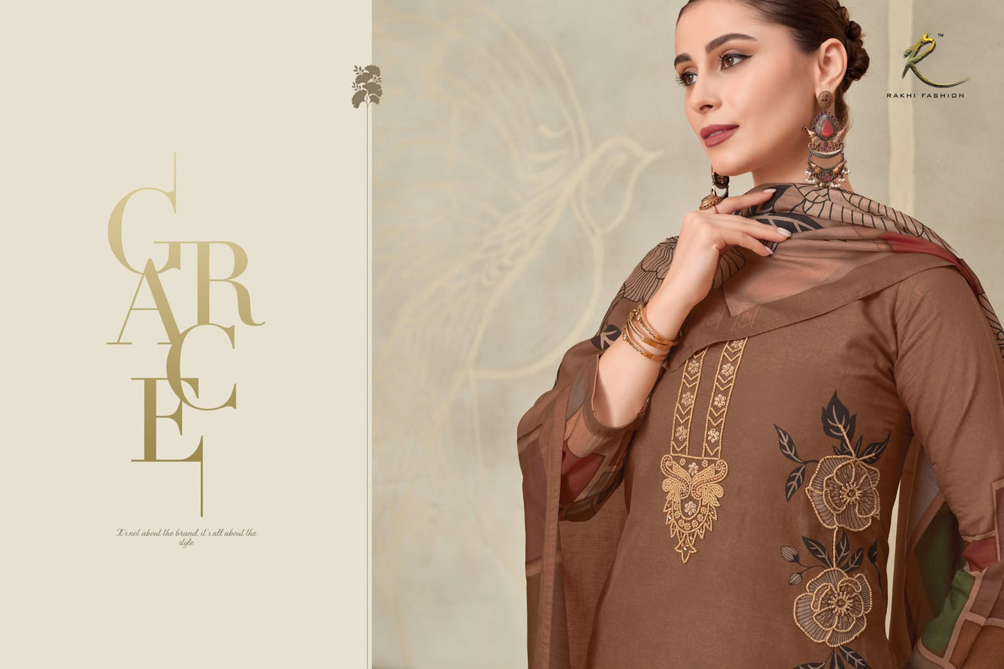 Galaxy Attire 73484 Rakhi Fashion Bemberg Pant Style Suits Manufacturer Gujarat