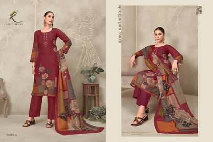 Galaxy Attire 73484 Rakhi Fashion Bemberg Pant Style Suits Manufacturer Gujarat