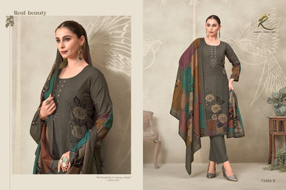 Galaxy Attire 73484 Rakhi Fashion Bemberg Pant Style Suits Manufacturer Gujarat