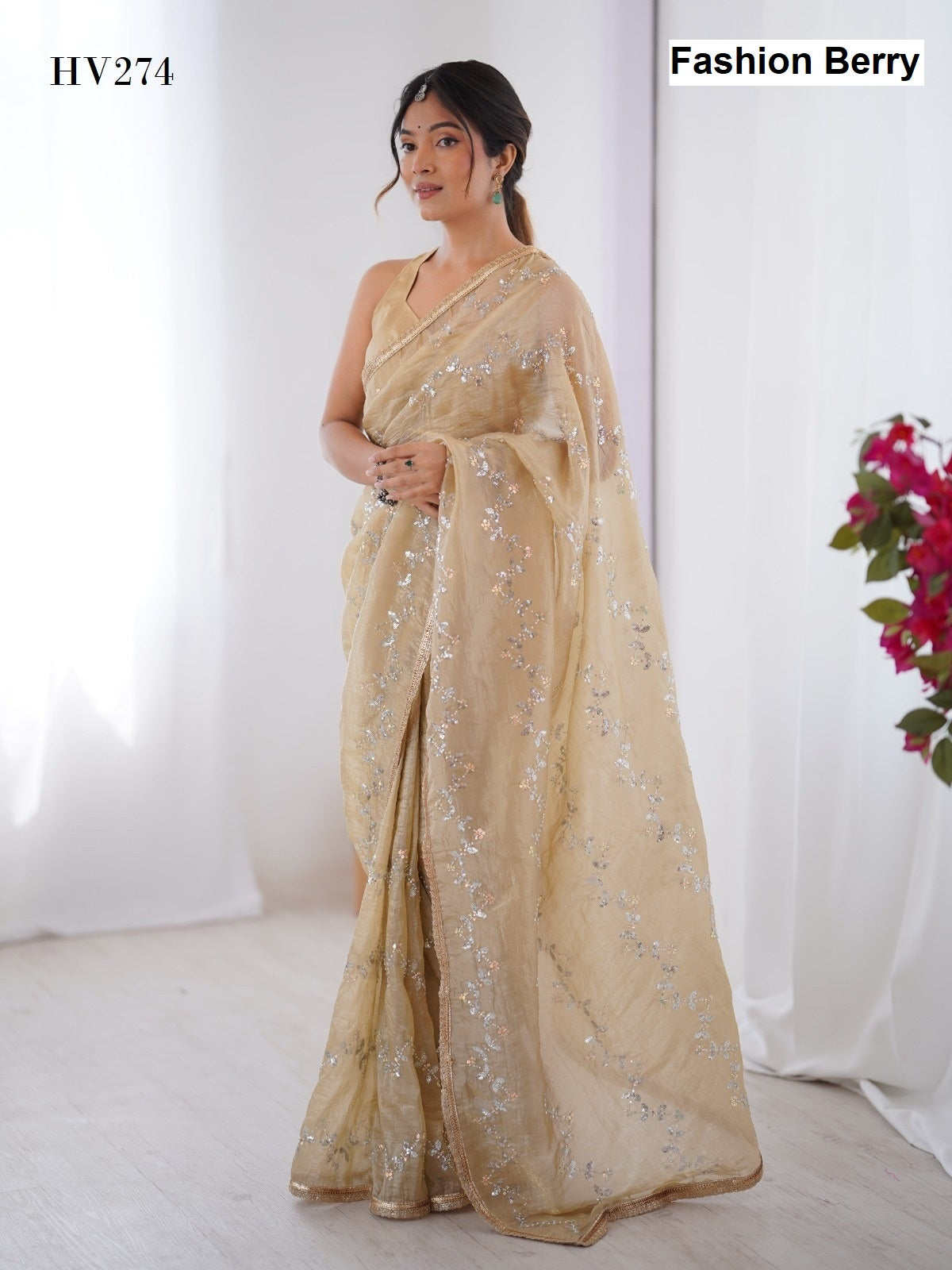 Galaxy Fashion Berry Sarees Wholesale