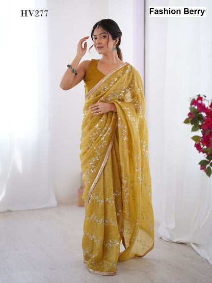 Galaxy Fashion Berry Sarees Wholesale