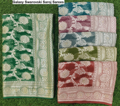 Galaxy Swarovski Saroj Sarees Wholesaler