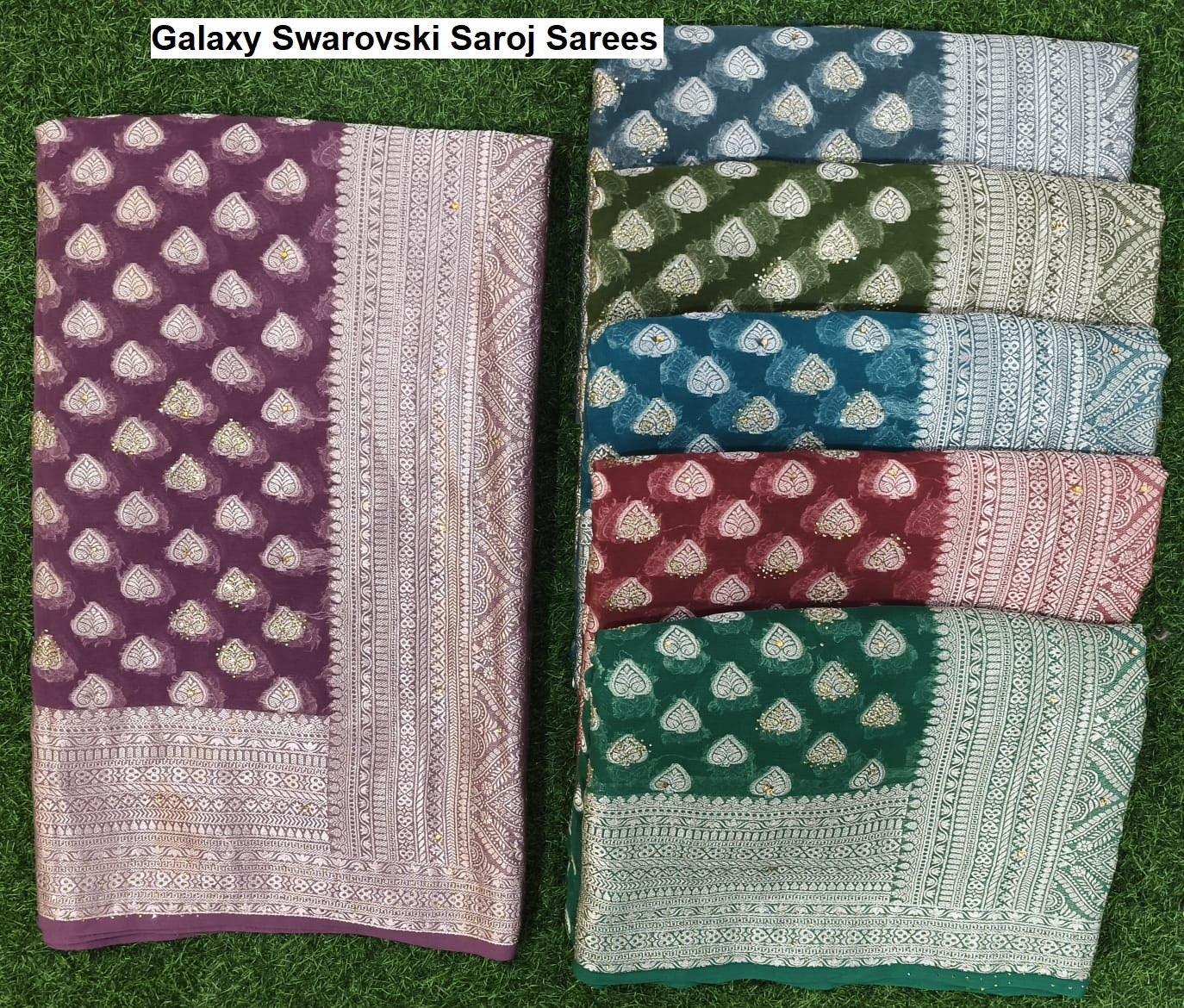 Galaxy Swarovski Saroj Sarees Wholesaler
