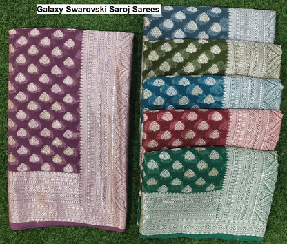 Galaxy Swarovski Saroj Sarees Wholesaler